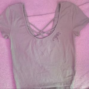 Zumiez light green v-neck top